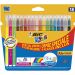 Flamastry BIC KIDS Couleur 15kol.+3fluos